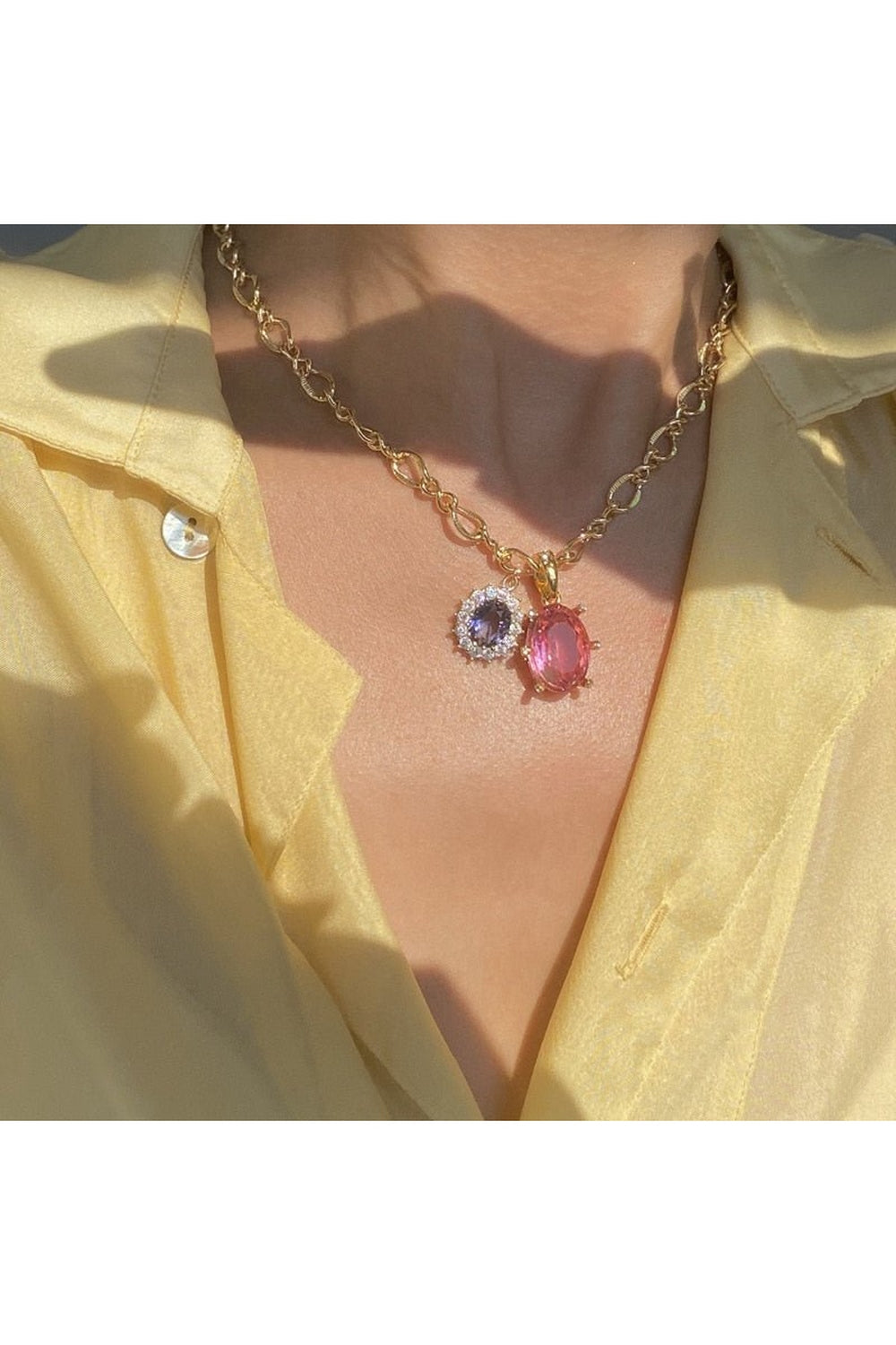 Y2k Rainbow Crystal Necklace