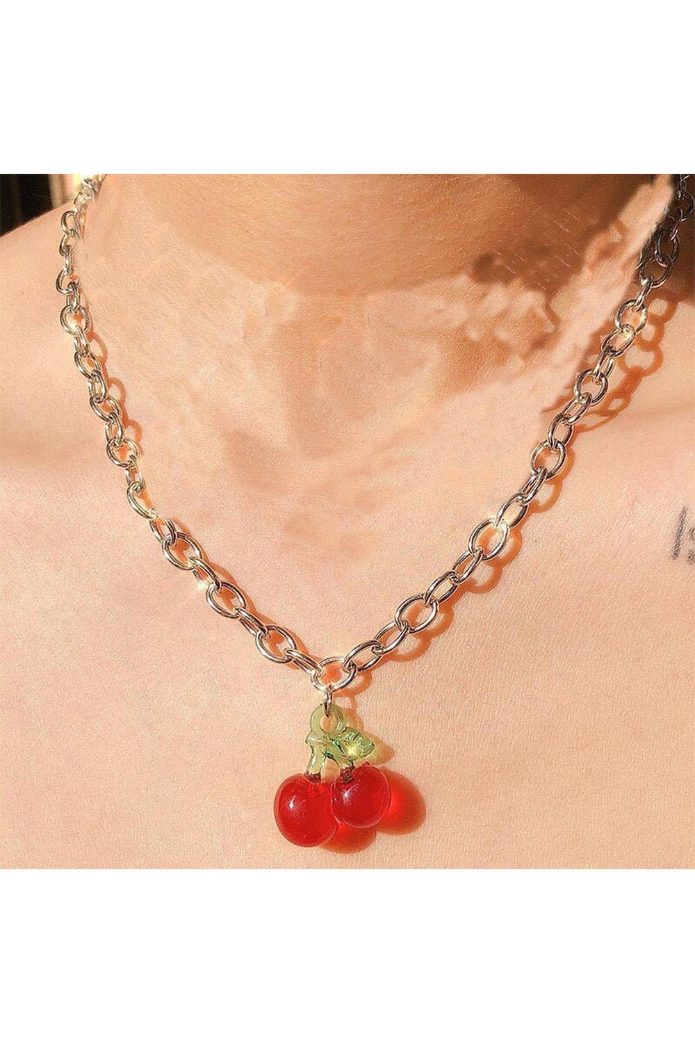 Y2k Rainbow Crystal Necklace