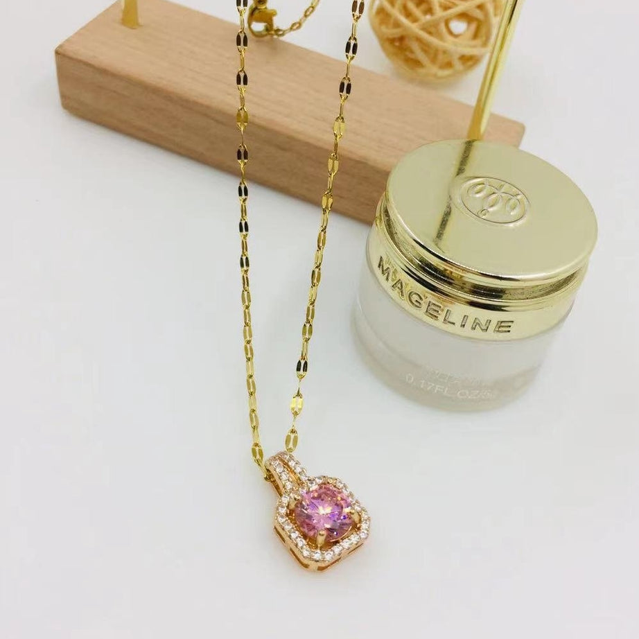 Y2k Rainbow Crystal Necklace