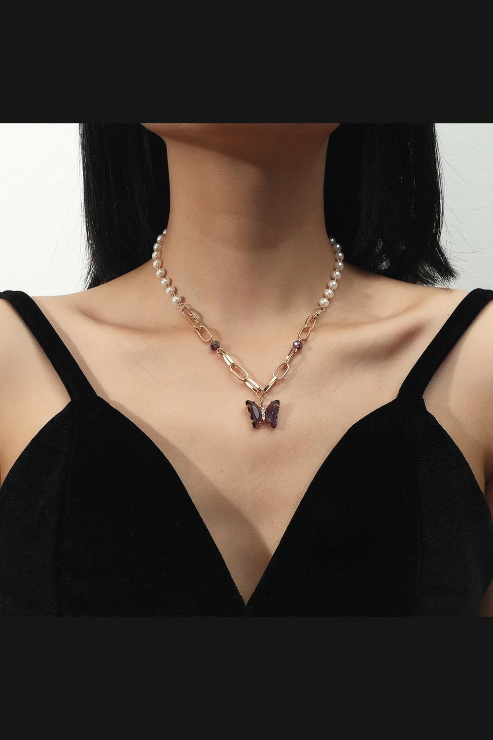 Y2k Rainbow Crystal Necklace