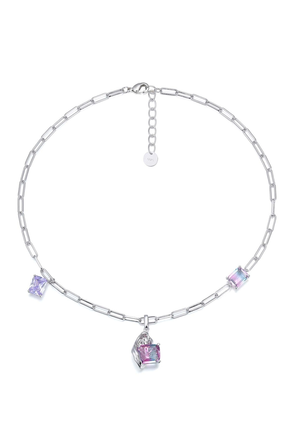 Y2k Rainbow Crystal Necklace