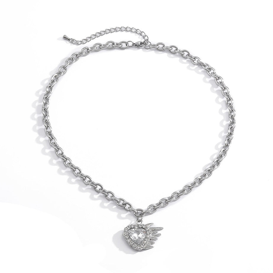 Y2k Rainbow Crystal Necklace