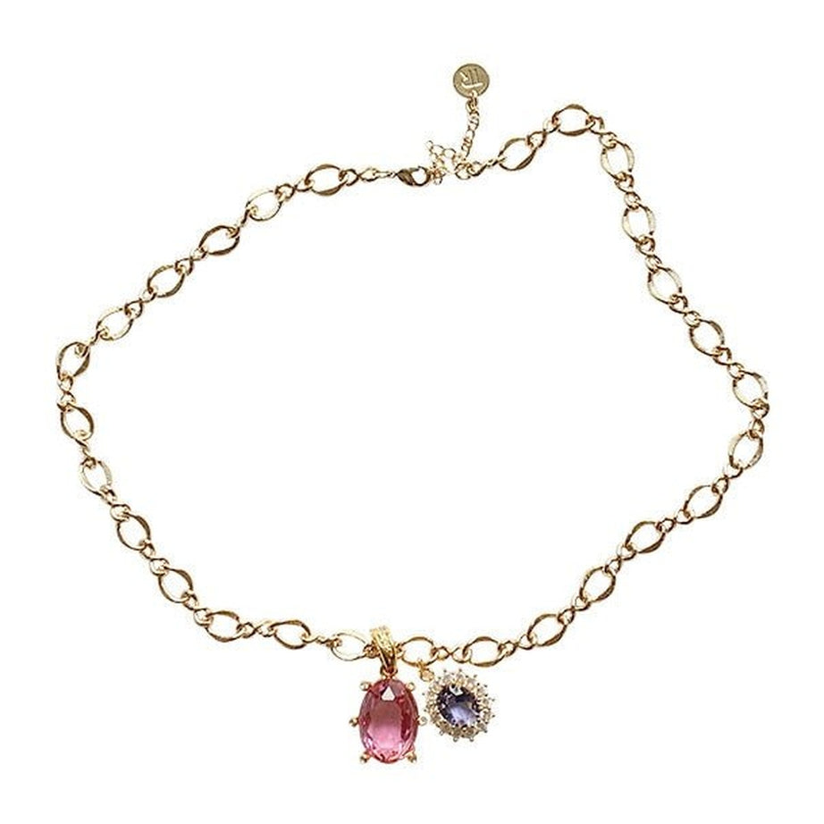 Y2k Rainbow Crystal Necklace