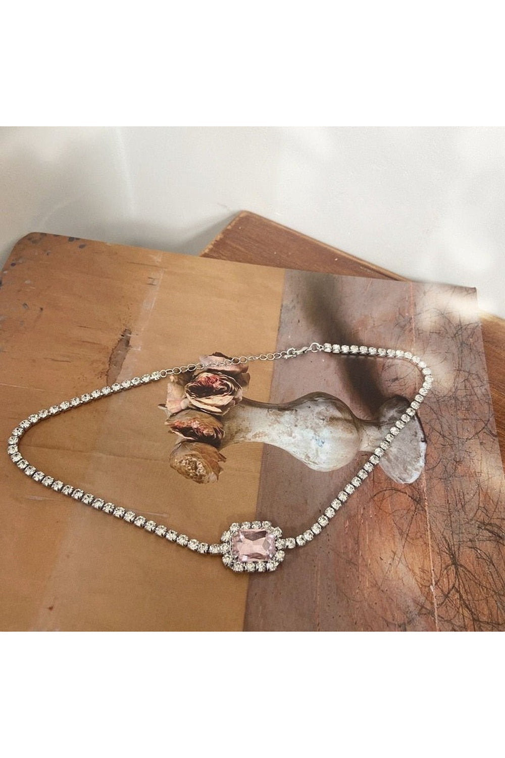 Y2k Rainbow Crystal Necklace