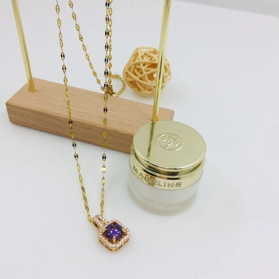 Y2k Rainbow Crystal Necklace