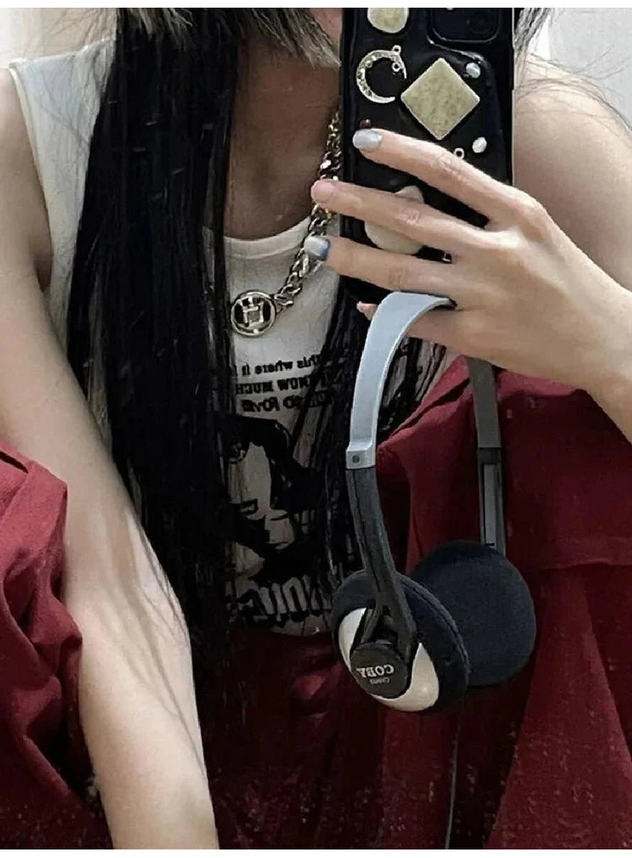 Y2k Rebel Echoes Tank Top