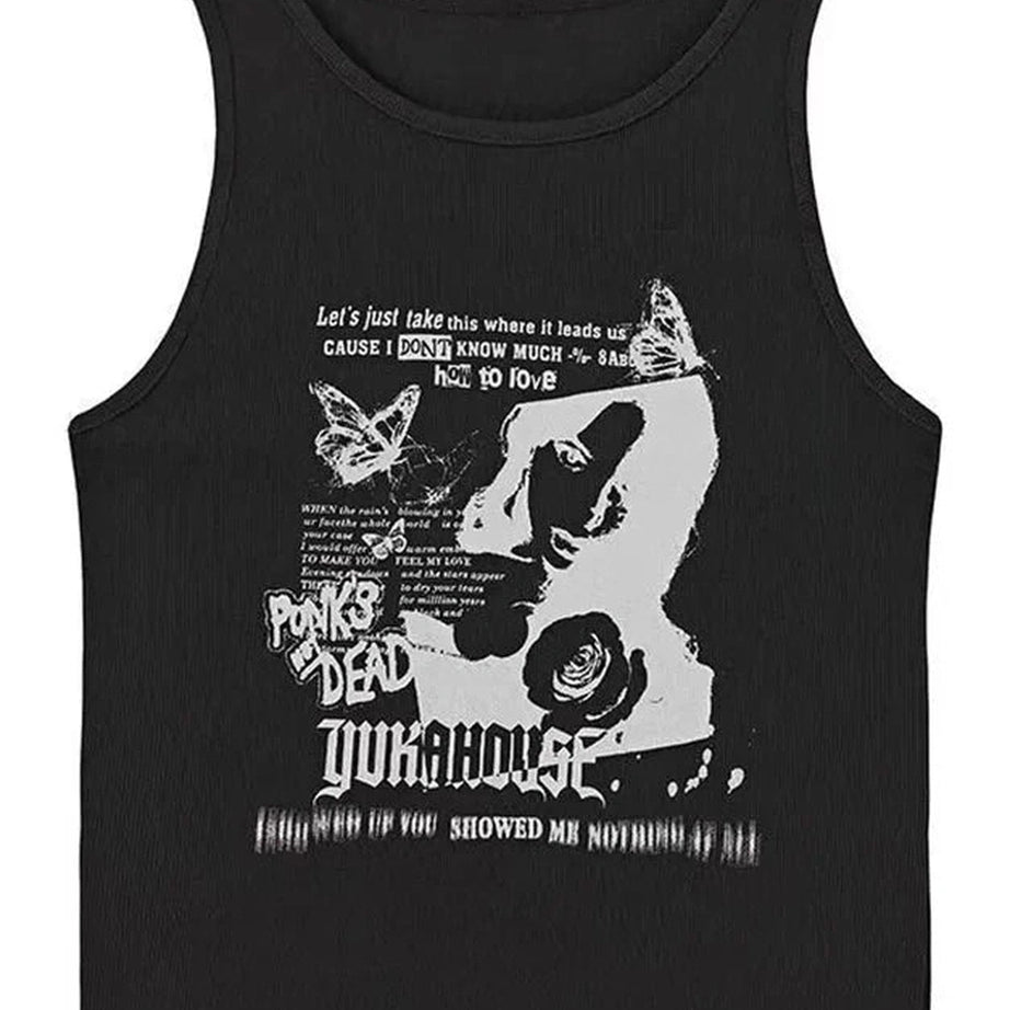 Y2k Rebel Echoes Tank Top