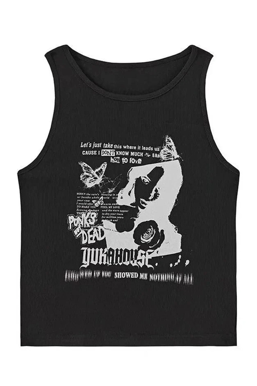 Y2k Rebel Echoes Tank Top