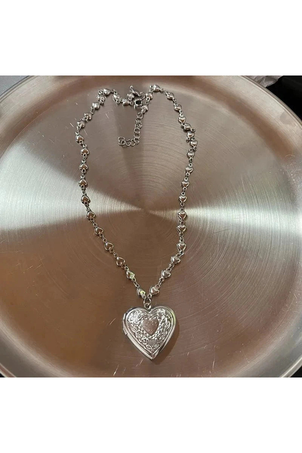 Y2k Red Heart Gothic Necklace