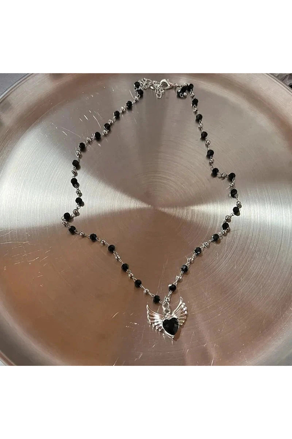 Y2k Red Heart Gothic Necklace