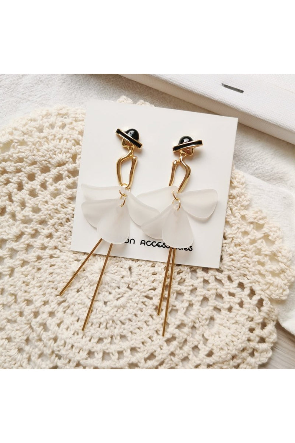 Y2k Retro Acrylic Tassel Long Earrings