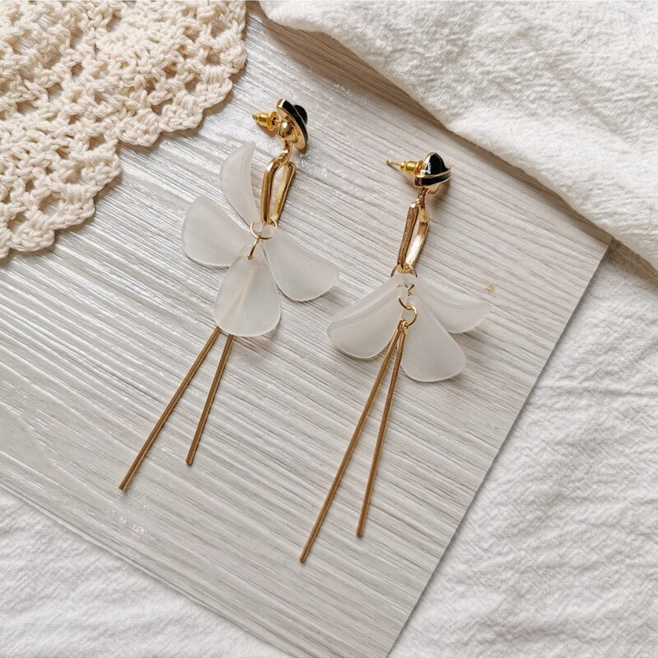 Y2k Retro Acrylic Tassel Long Earrings