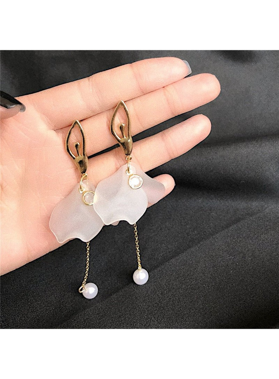 Y2k Retro Acrylic Tassel Long Earrings
