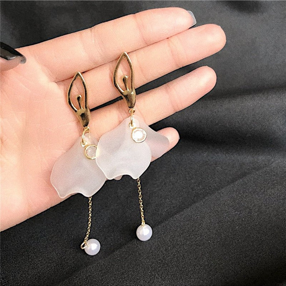 Y2k Retro Acrylic Tassel Long Earrings