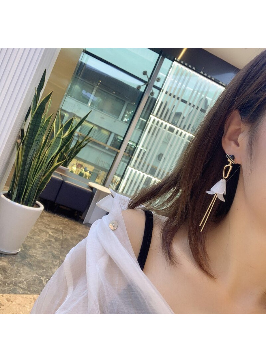Y2k Retro Acrylic Tassel Long Earrings