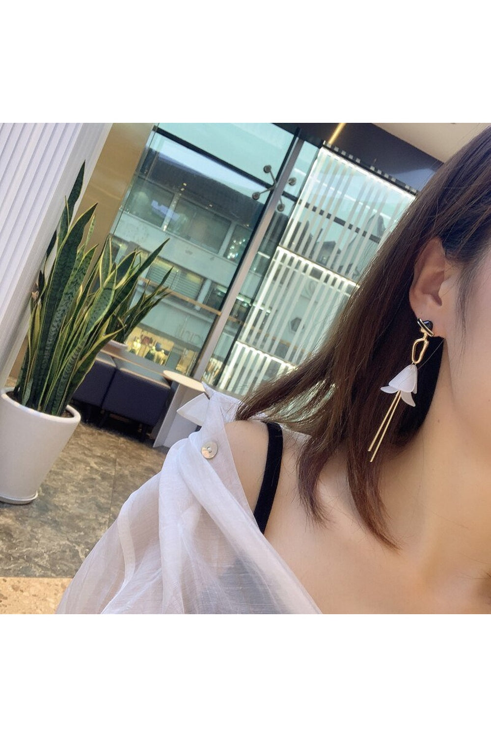 Y2k Retro Acrylic Tassel Long Earrings