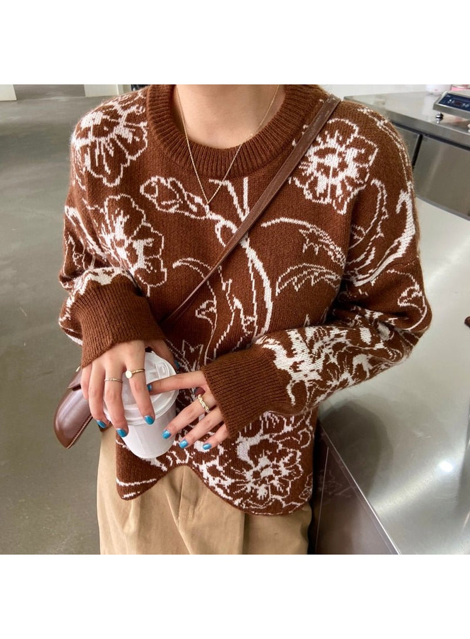 Y2k Retro Aesthetic Knitwear Sweater