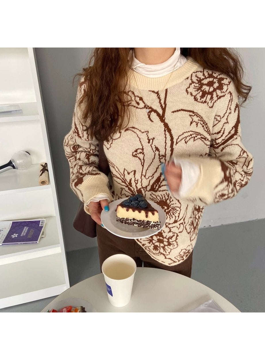 Y2k Retro Aesthetic Knitwear Sweater