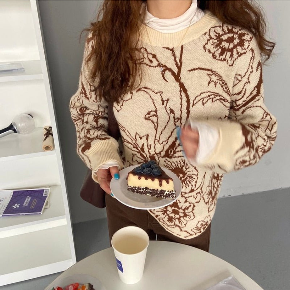 Y2k Retro Aesthetic Knitwear Sweater
