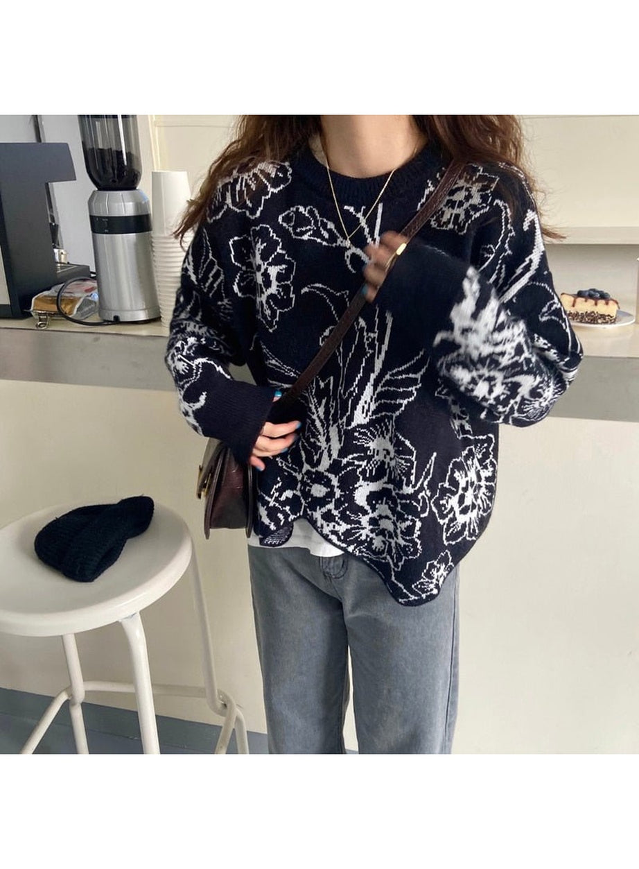 Y2k Retro Aesthetic Knitwear Sweater