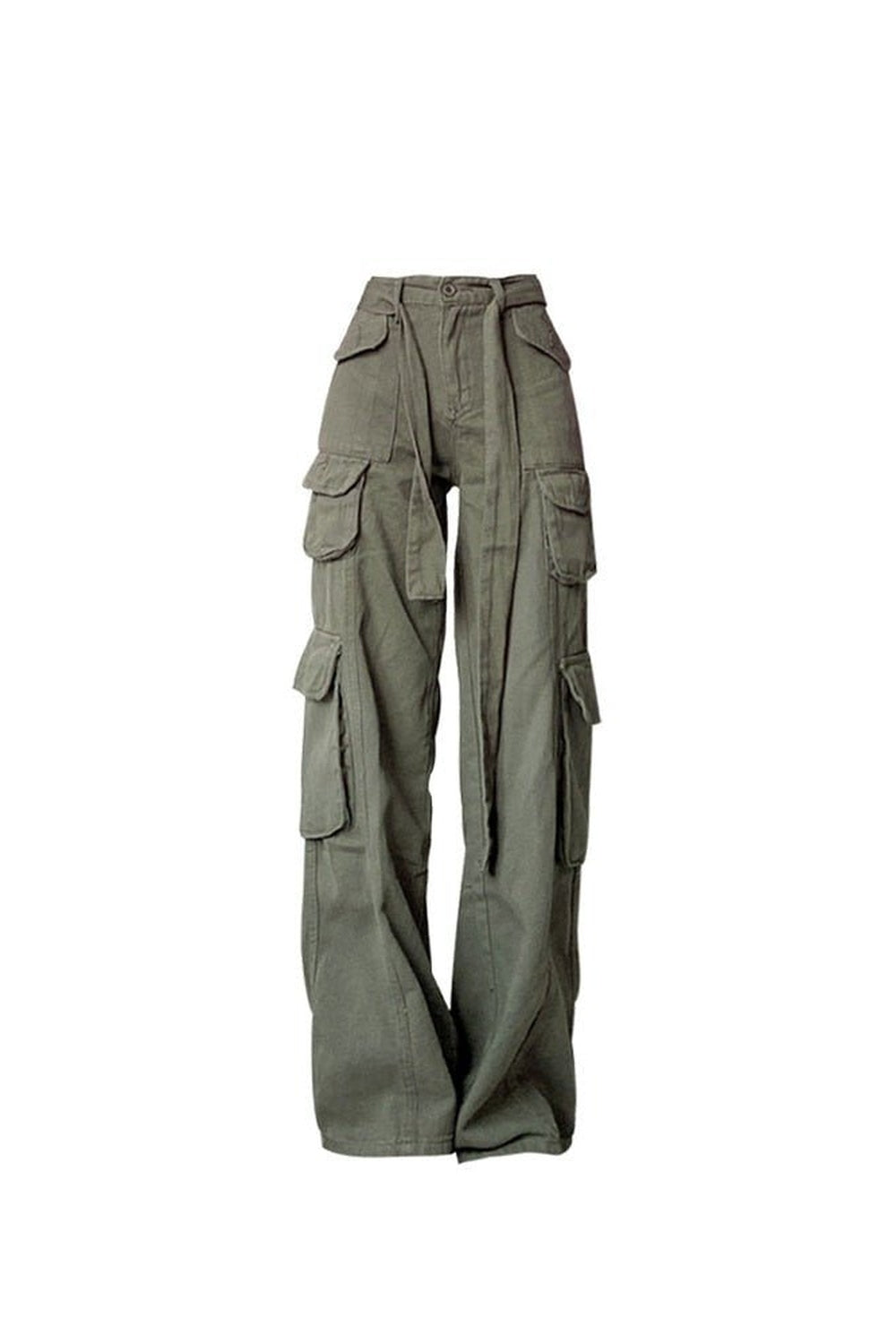 Y2k Retro Army Green Cargo Pants