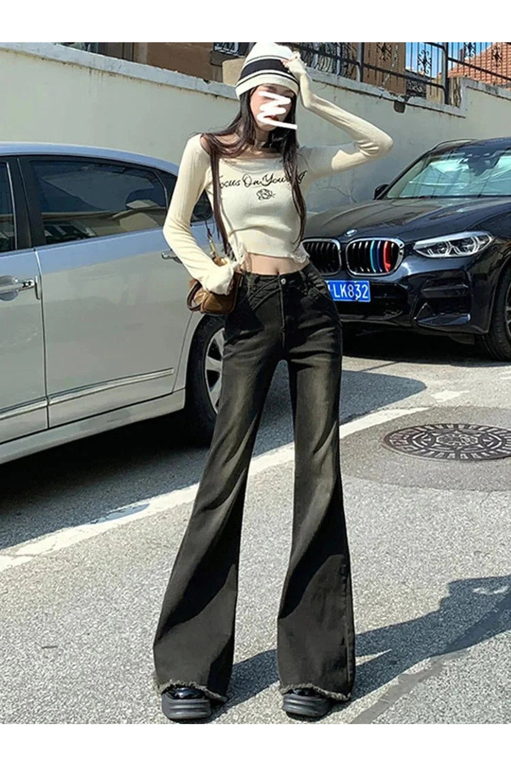 Y2k Retro Bell Bottom Jeans