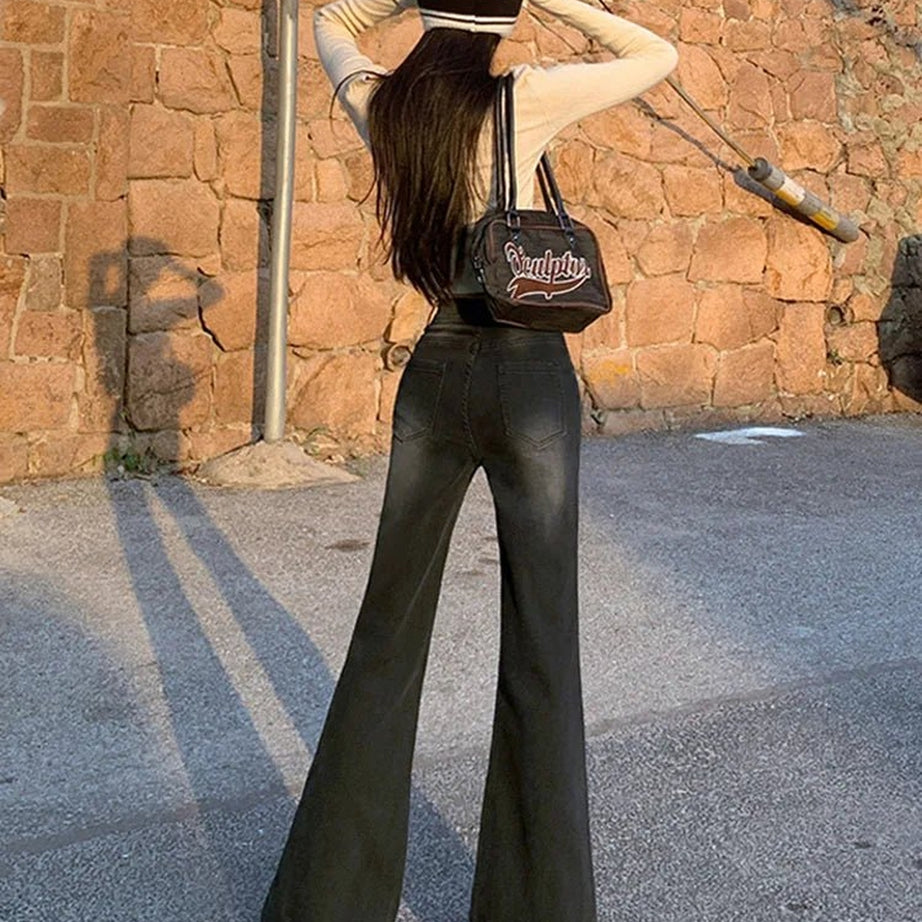 Y2k Retro Bell Bottom Jeans