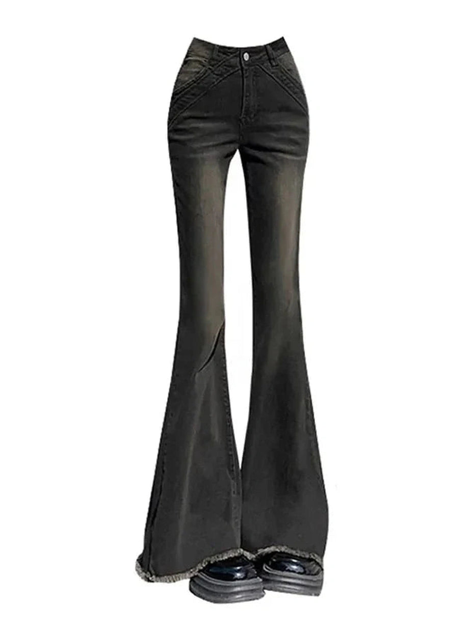Y2k Retro Bell Bottom Jeans