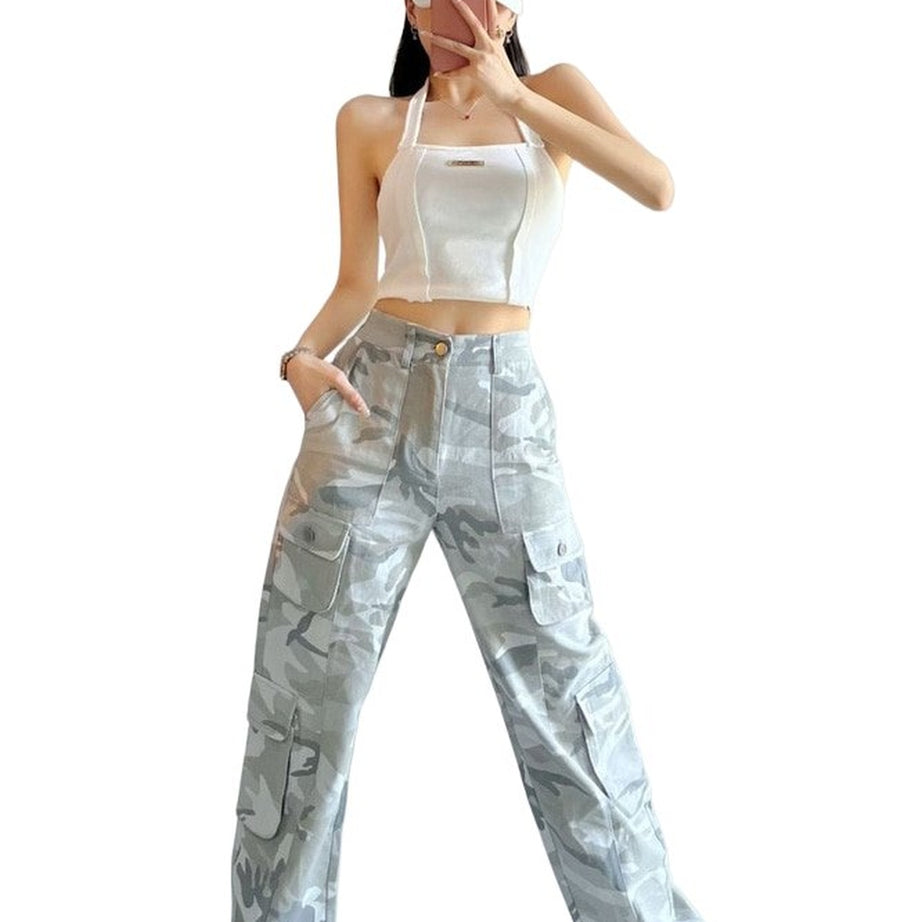 Y2k Retro Camouflage Cargo Pants