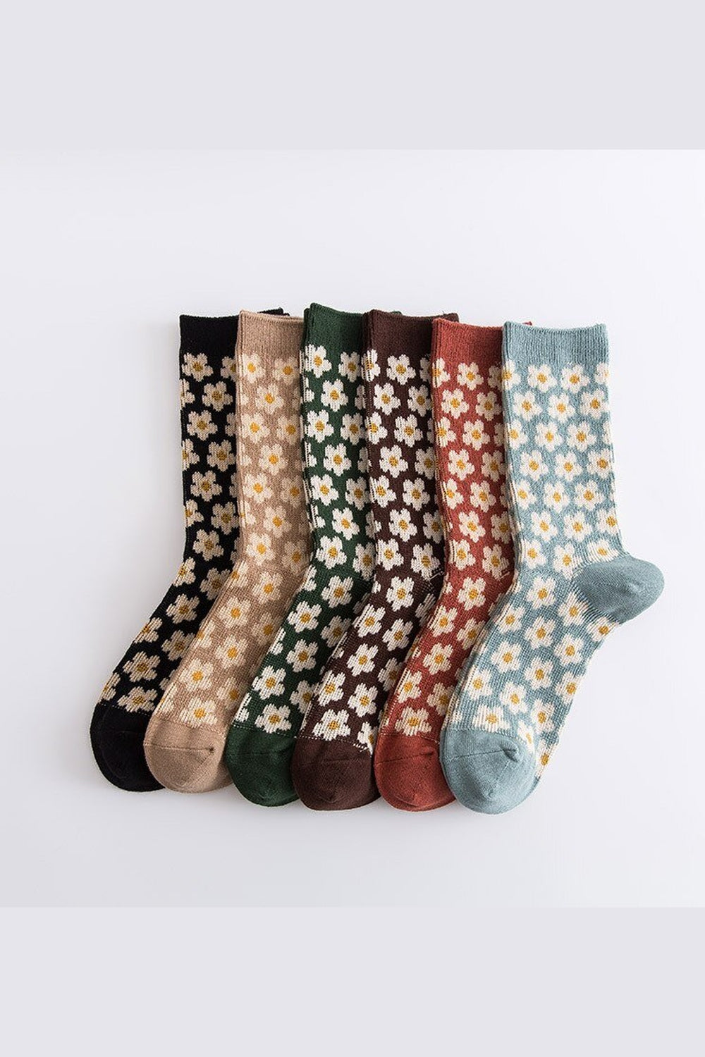 Y2k Retro Cozy Flower Socks