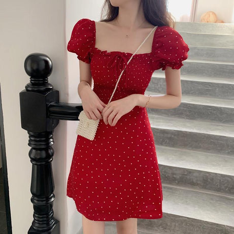 Retro Dot Summer Dress - Dresses