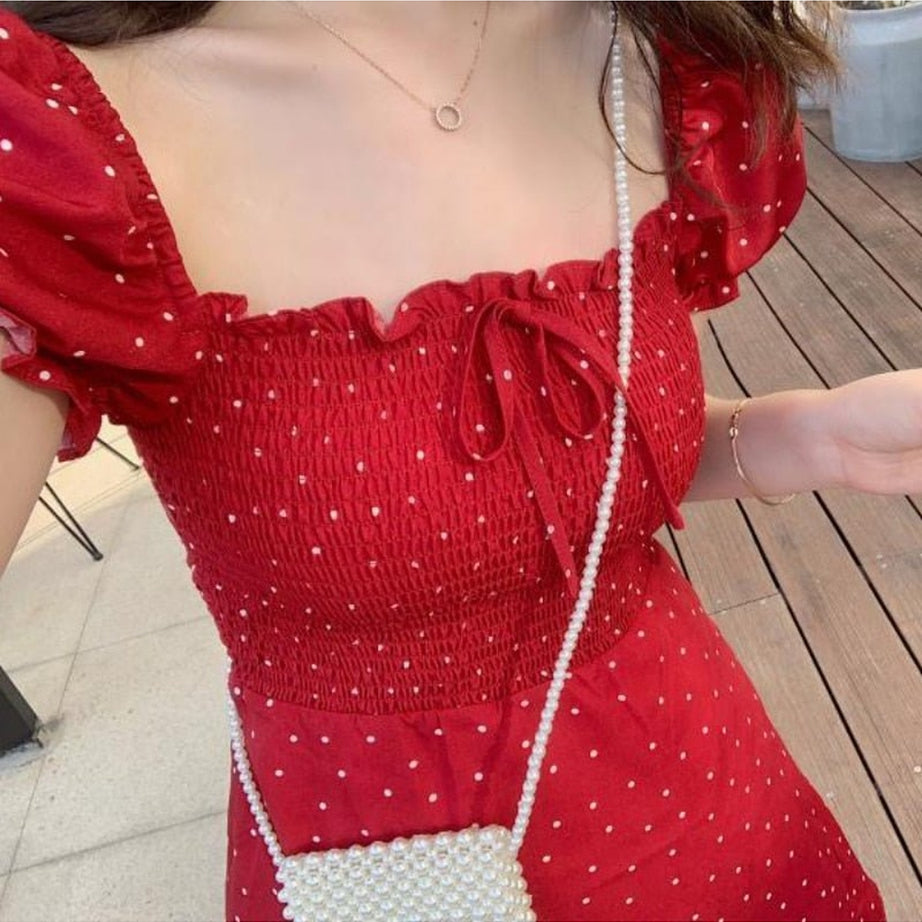 Y2k Retro Dot Summer Dress