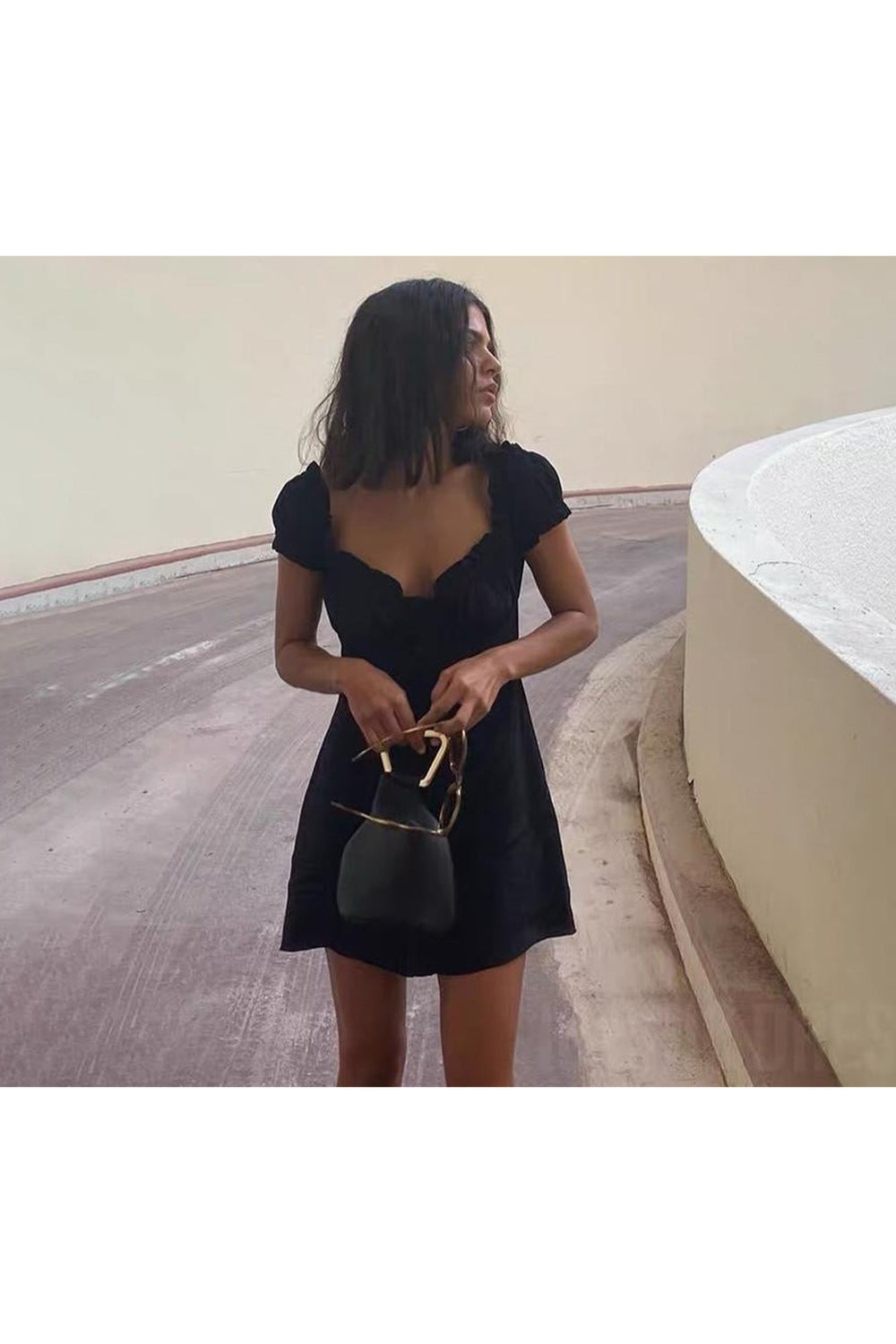 Y2k Retro Elegant Simple Mini Dress