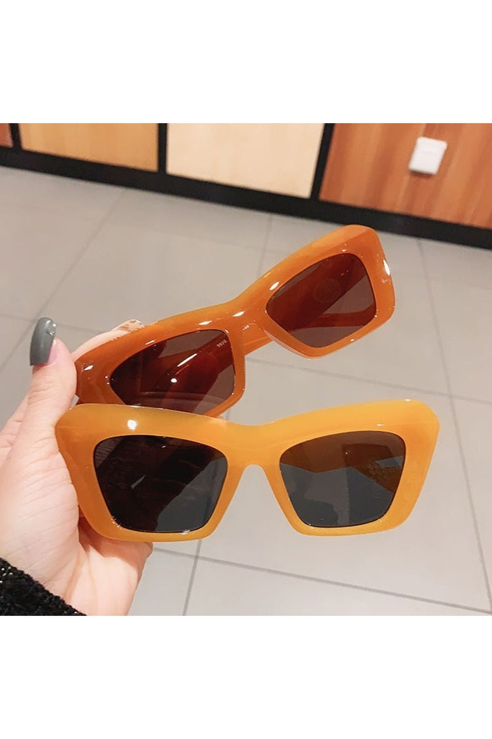 Y2k Retro Fashion Cat Eye Style Sunglasses