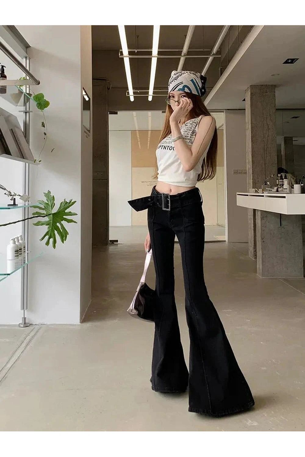 Y2k Retro Flare Bandage Jeans