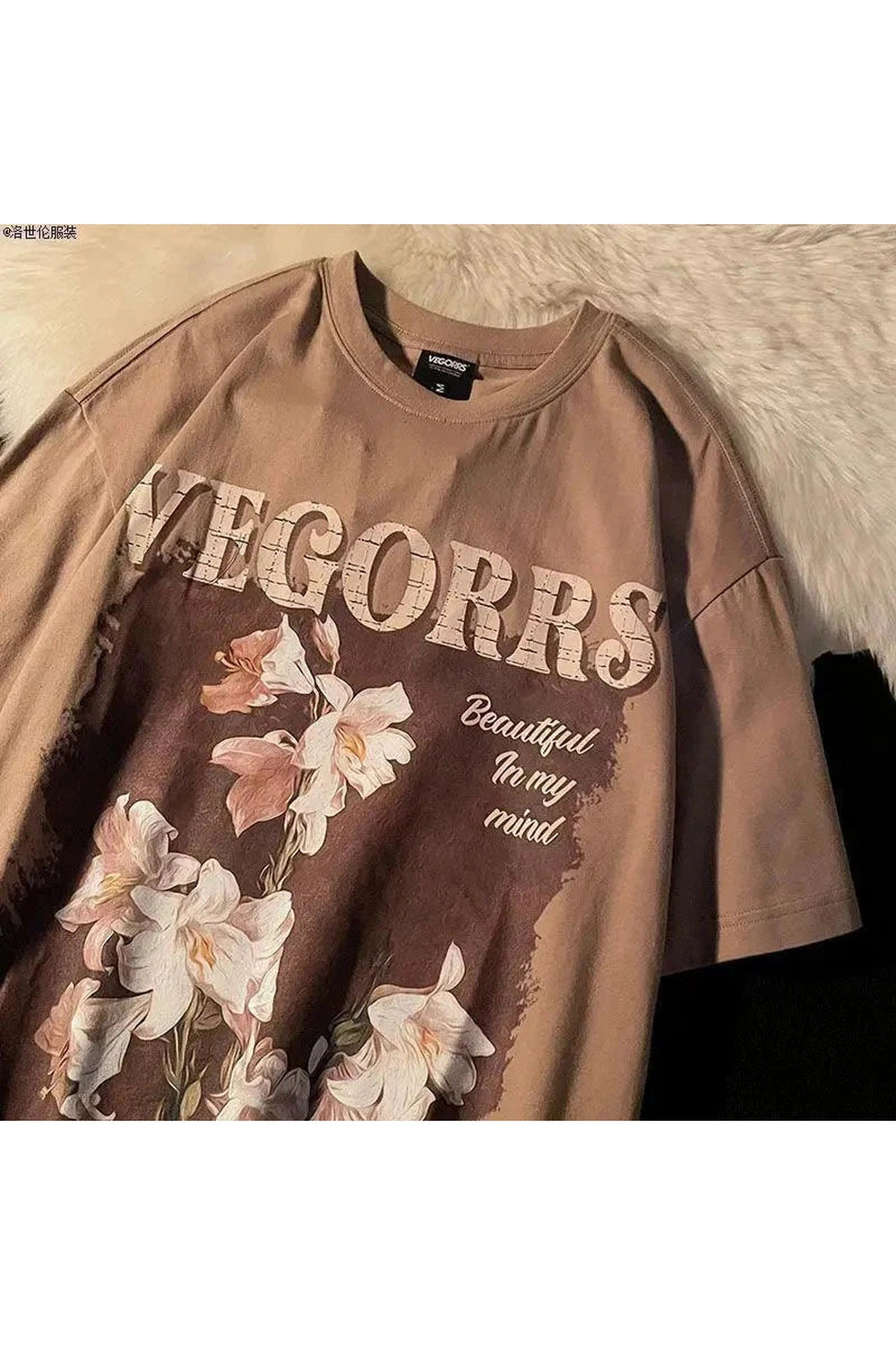 Y2k Retro Floral Graphic T-shirt