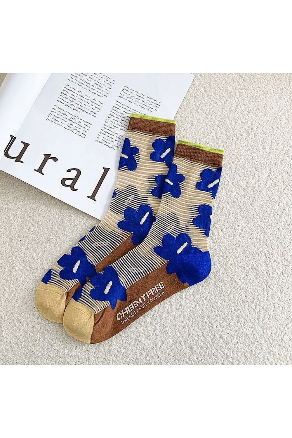 Y2k Retro Flower Transparent Socks