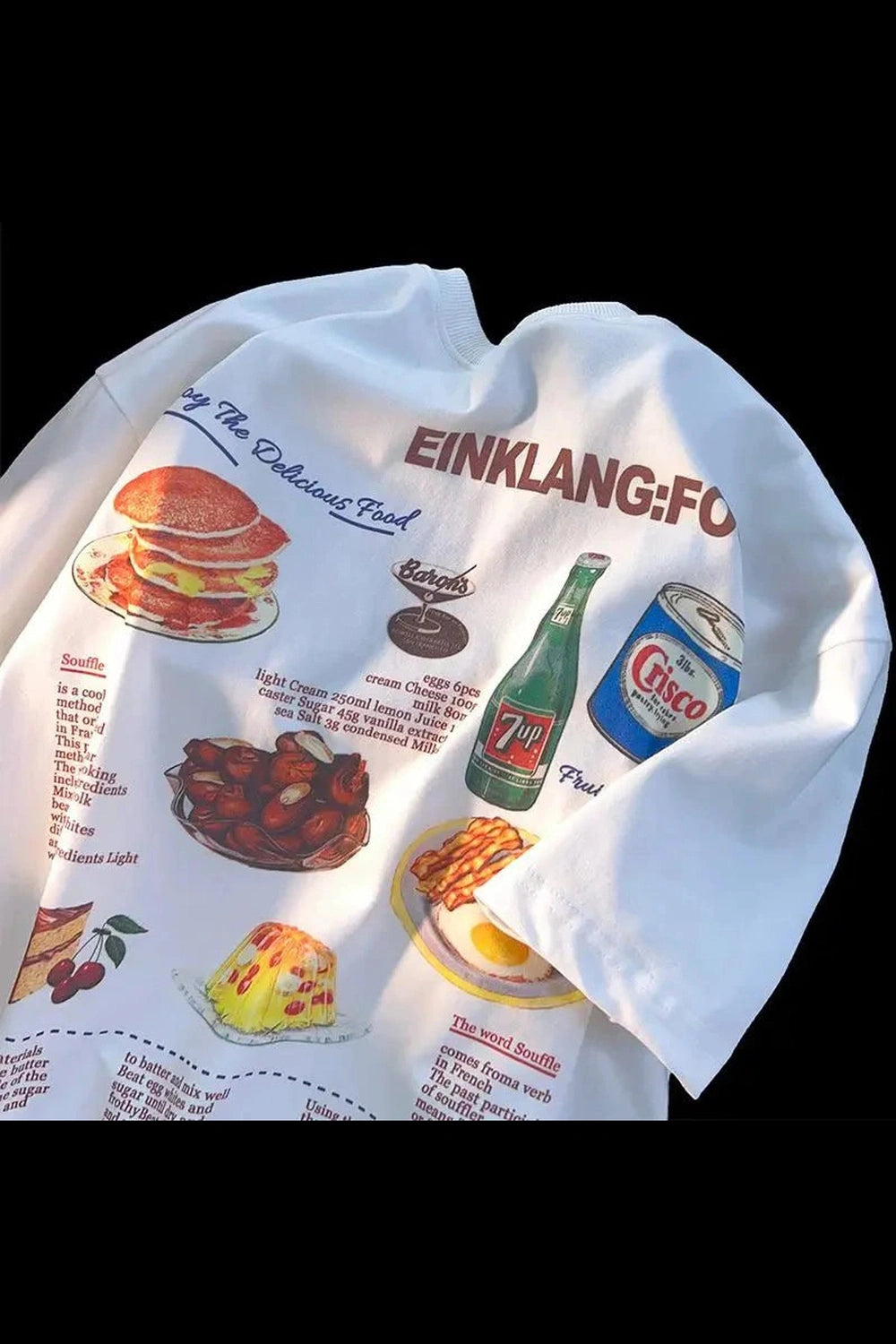 Y2k Retro Food Anime T-Shirt