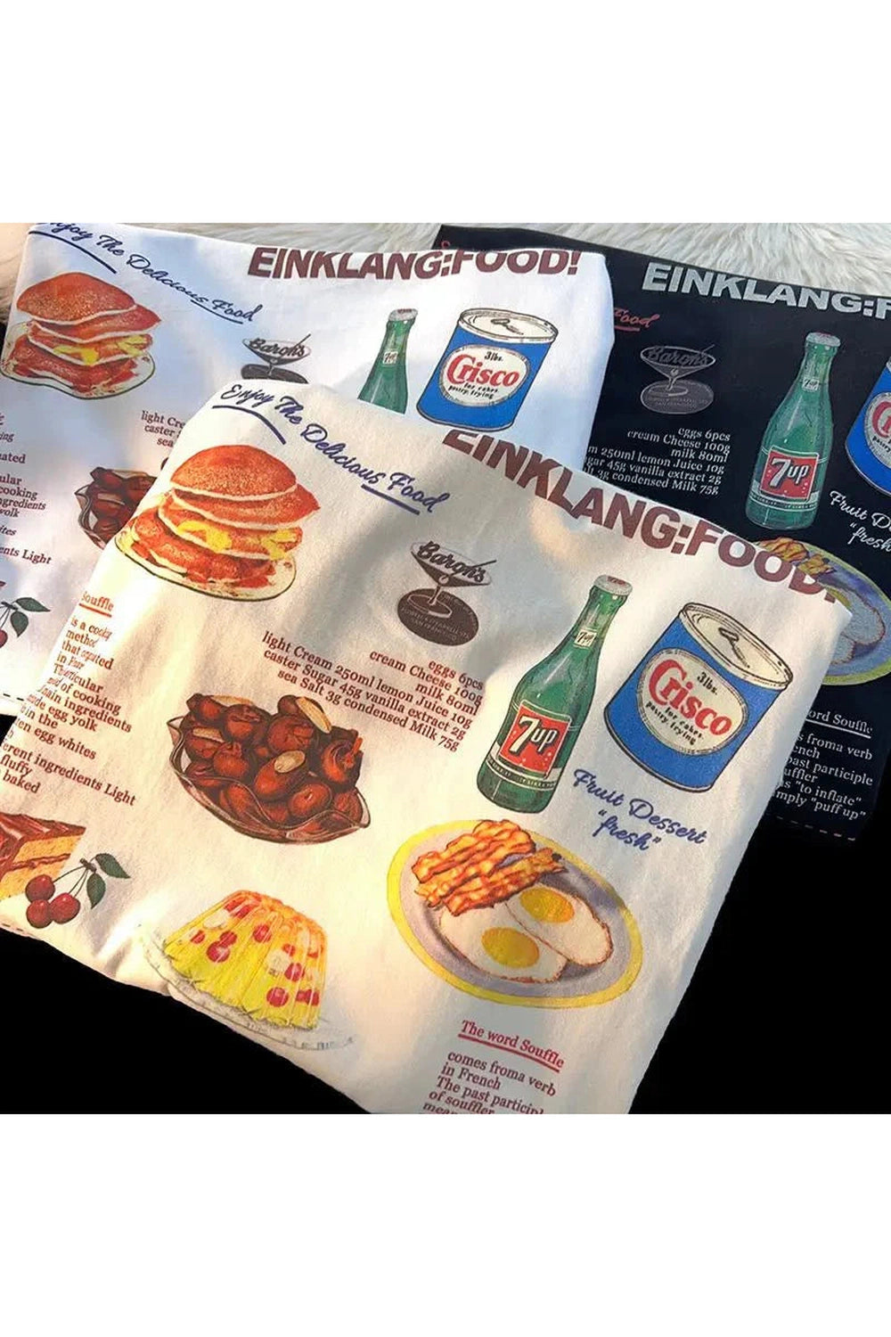 Y2k Retro Food Anime T-Shirt