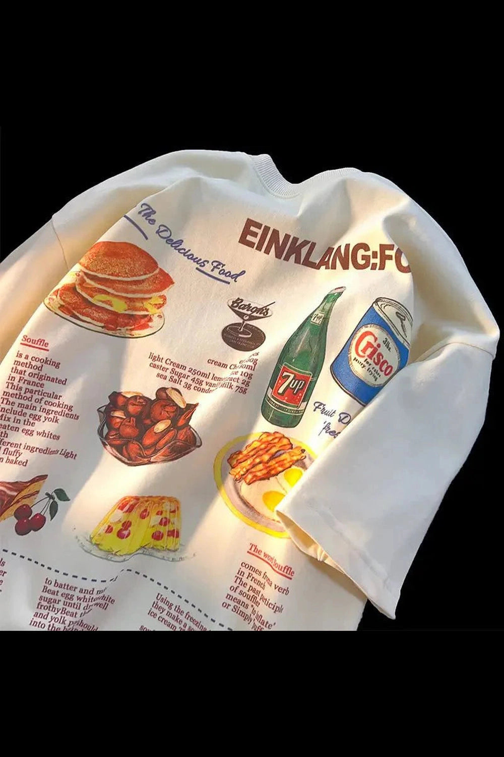 Y2k Retro Food Anime T-Shirt