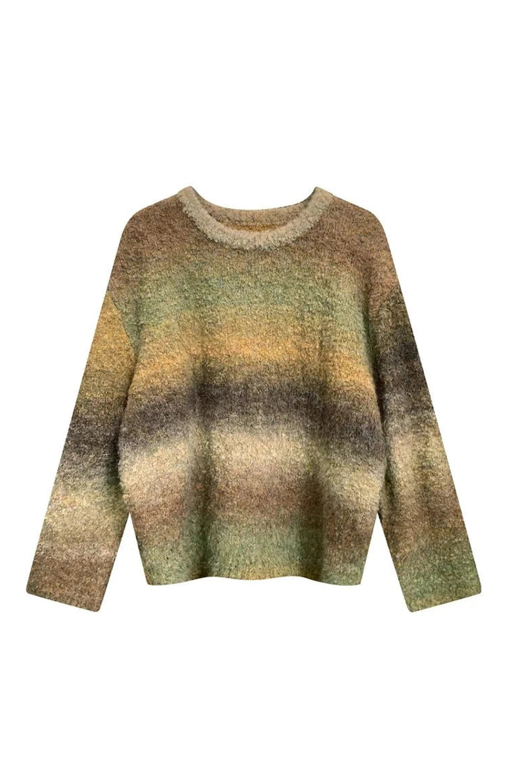 Y2k Retro Gradient Knit Sweater