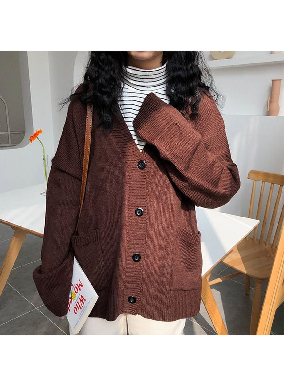 Y2k Retro Grey Casual Sweater