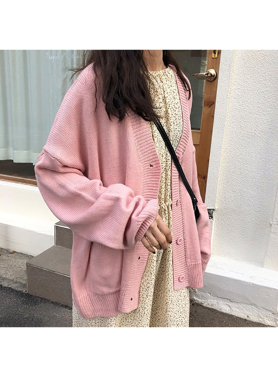 Y2k Retro Grey Casual Sweater