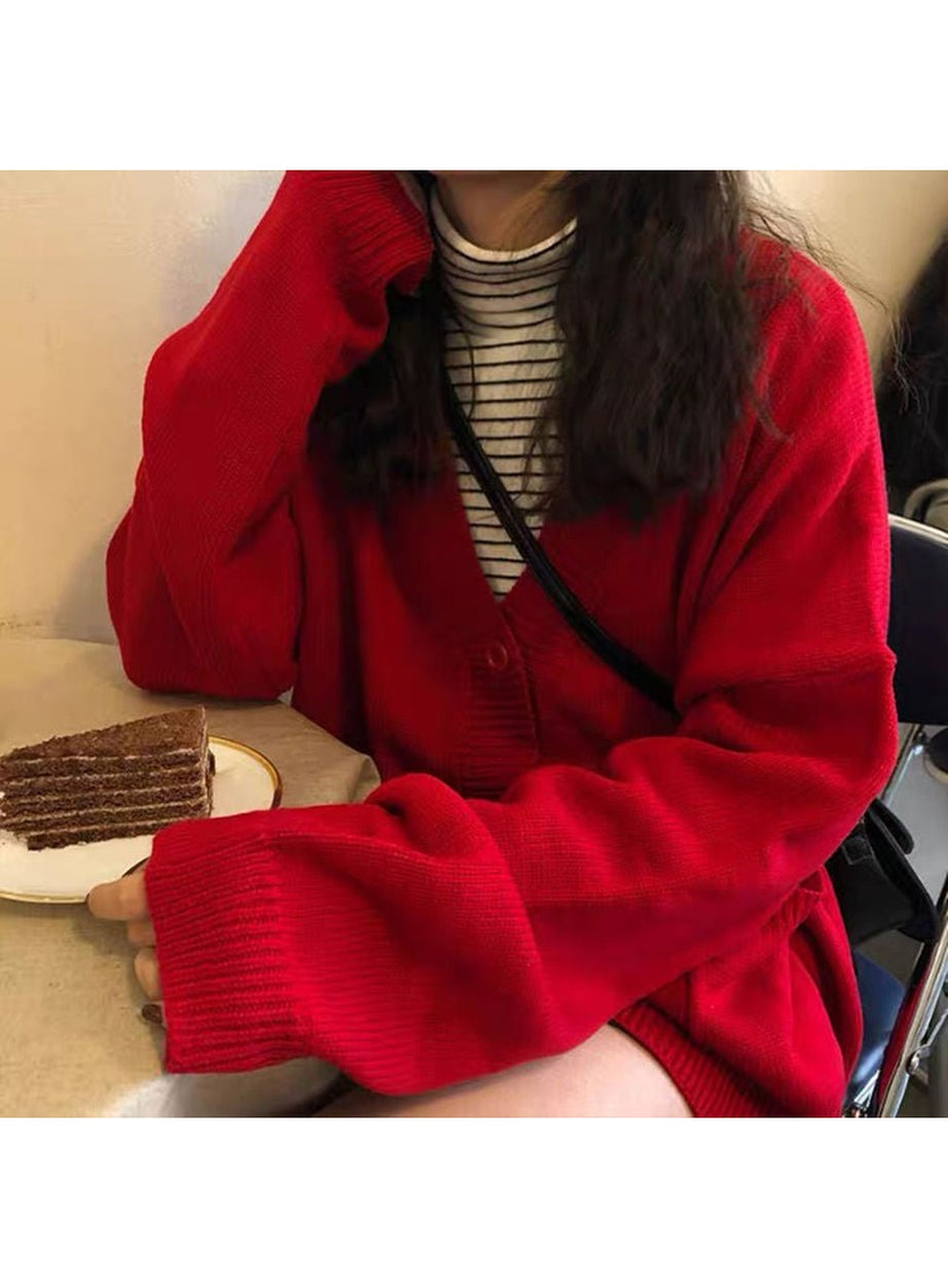 Y2k Retro Grey Casual Sweater