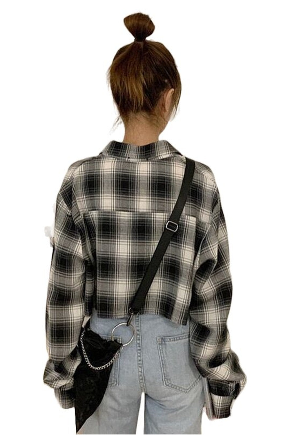 Y2k Retro Grunge Plaid Shirt
