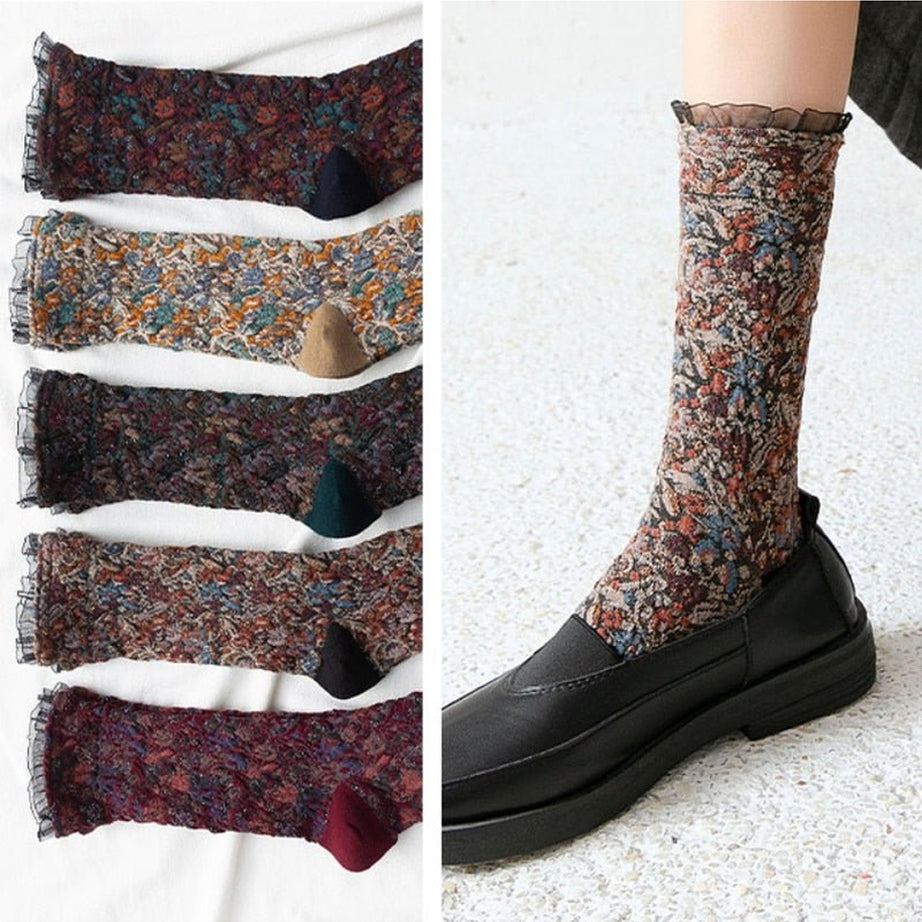 Y2k Retro Lacework Ruffle Socks