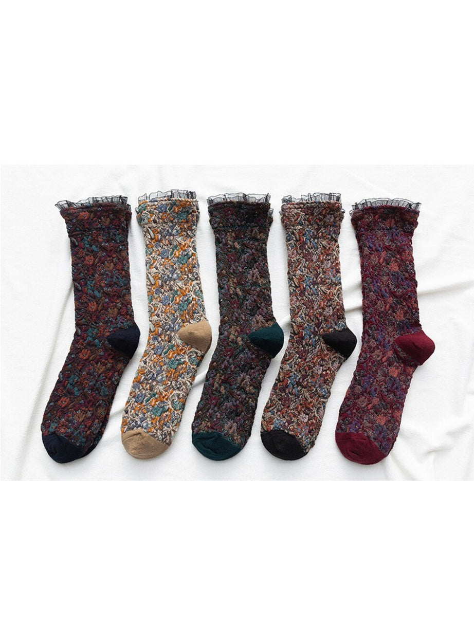 Y2k Retro Lacework Ruffle Socks