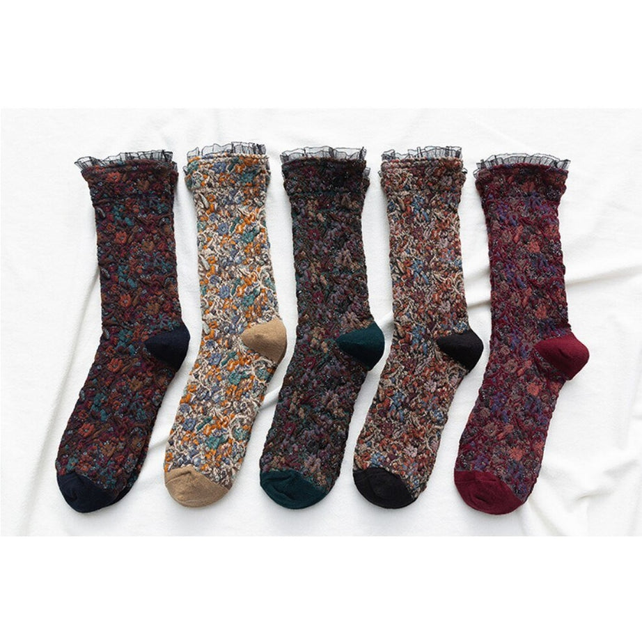 Y2k Retro Lacework Ruffle Socks