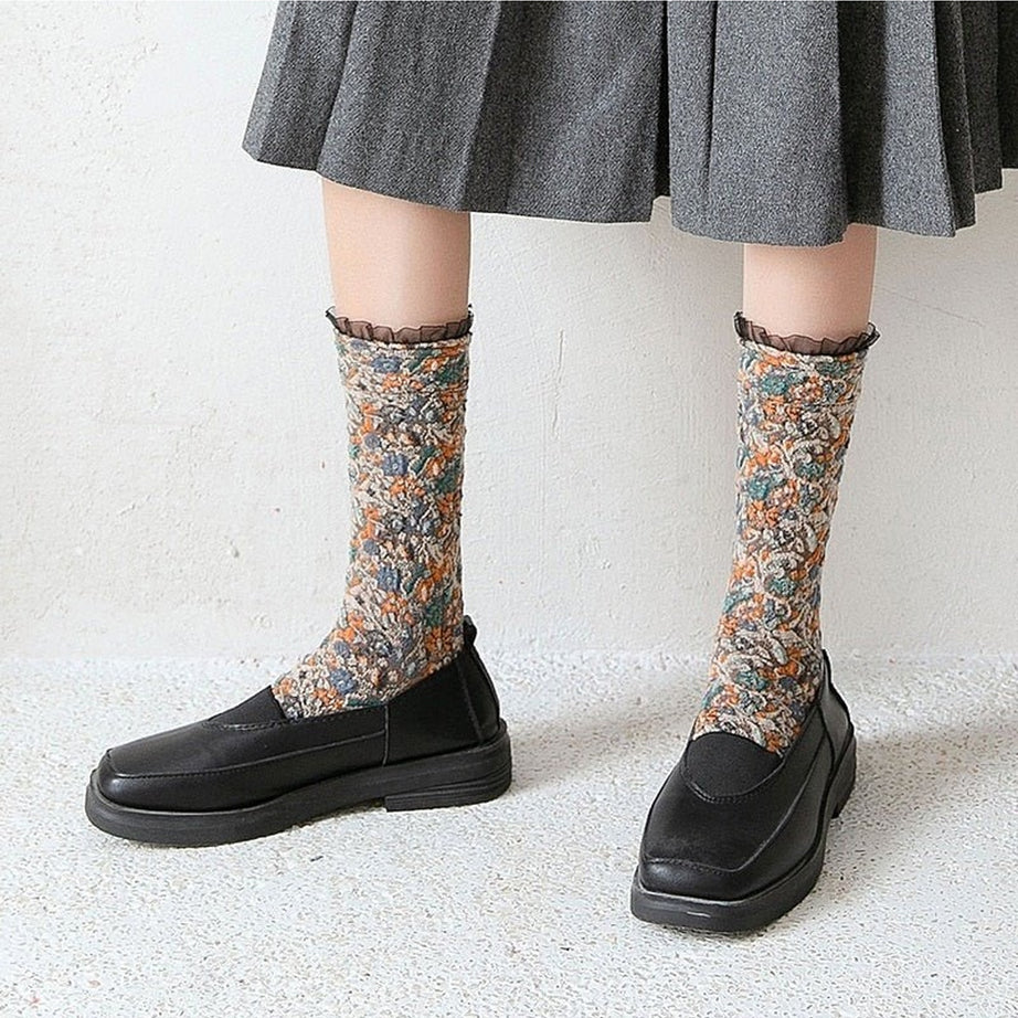 Y2k Retro Lacework Ruffle Socks