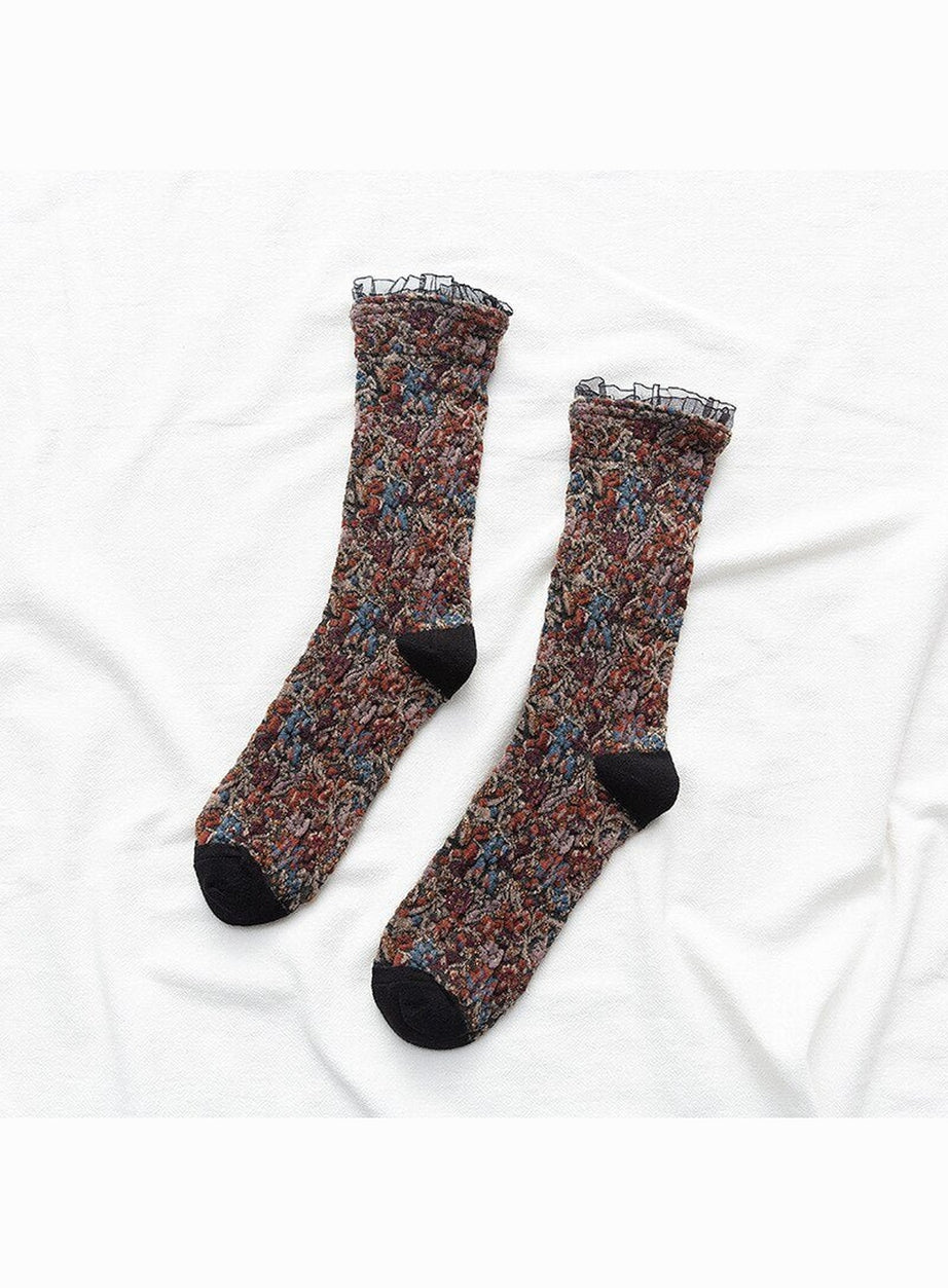 Y2k Retro Lacework Ruffle Socks